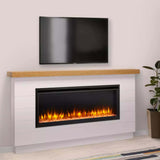 Simplifire 50" Allusion Platinum Recessed Linear Electric Fireplace SF-ALLP50-BK