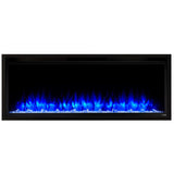 Simplifire 50" Allusion Platinum Recessed Linear Electric Fireplace SF-ALLP50-BK