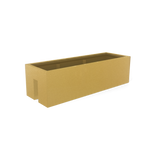 Tiergarden railing fiberglass planter in Gloss Metallic Gold