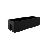 Tiergarden railing fiberglass planter in Matte Black