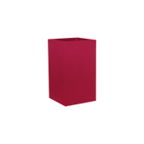 Tolga corner fiberglass planter in Gloss Red, 16 × 16 × 24 in, studio render