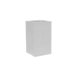 Tolga corner fiberglass planter in Matte Bright White, 16 × 16 × 24 in, studio render