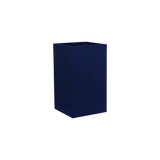 Tolga corner fiberglass planter in Matte Cobalt Blue, 16 × 16 × 24 in, studio render