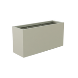 Tolga rectangular fiberglass planter in Satin Beige