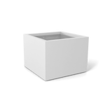Torino corner fiberglass planter in Matte Bright White