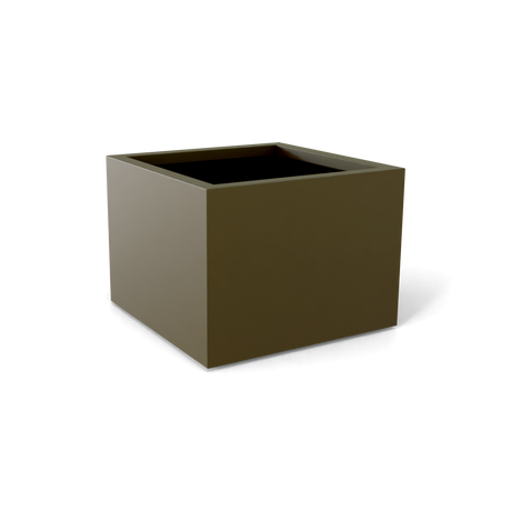 Torino corner fiberglass planter in Matte Bronze