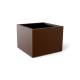 Torino corner fiberglass planter in Matte Dark Brown
