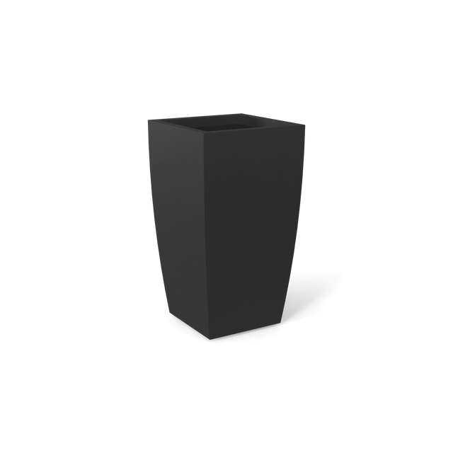 Toulan Tapered Square Planter in Charcoal
