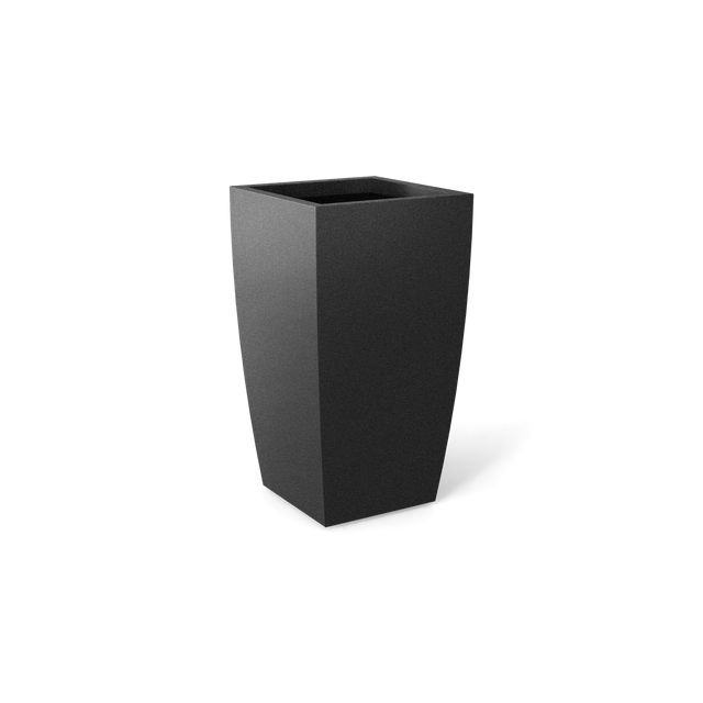 Toulan Tapered Square Planter in Gun Metal